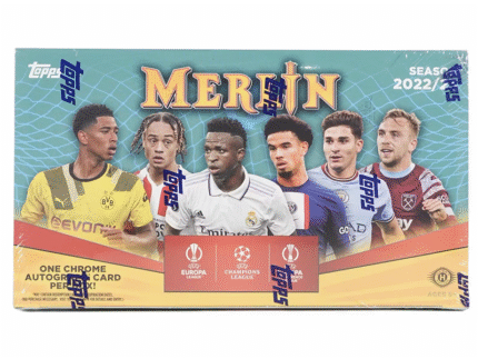 2022/23 Topps UEFA Club Competitions Merlin Chrome Soccer Hobby 12 Box Case