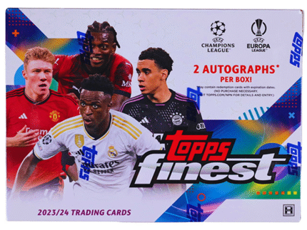 2023/24 Topps Finest UEFA Club Competitions Soccer Hobby Box