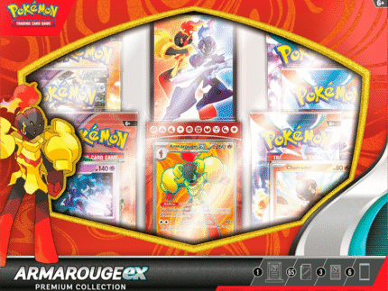 Pokemon TCG: Armarouge Ex Premium Collection Booster 6 Box Case