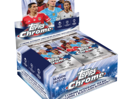 2023/24 Topps UEFA Club Competitions Chrome Soccer Jumbo Box