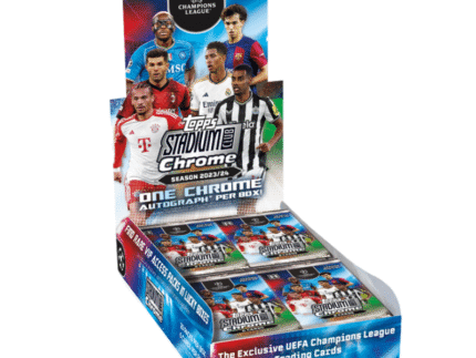 2023/24 Topps Stadium Club Chrome UEFA Soccer Hobby 12 Box Case
