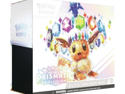 Pokemon Scarlet and Violet 8.5 Prismatic Evolutions Elite Trainer Box