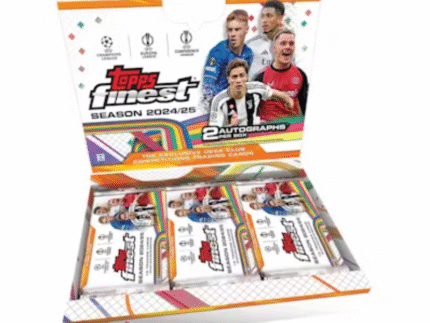2024/25 Topps UEFA Club Competitions Finest Soccer Hobby 8 Box Case